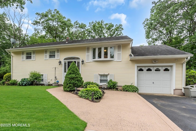 50 Darien Rd, Howell, NJ 07731 - raised ranch with driveway, an attached garage, and a front lawn