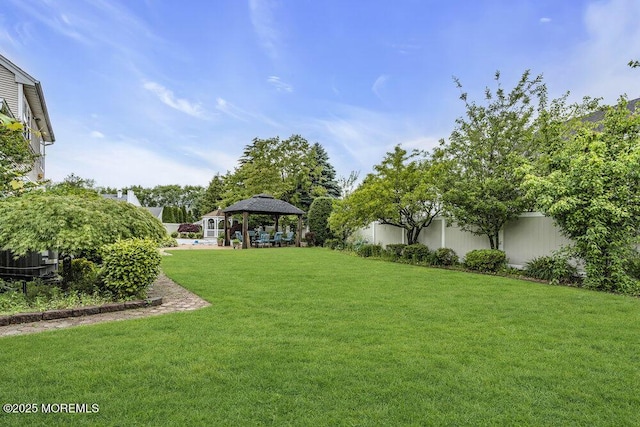 43 Saint Johns Dr, Freehold, NJ 07728 - view of yard with a gazebo