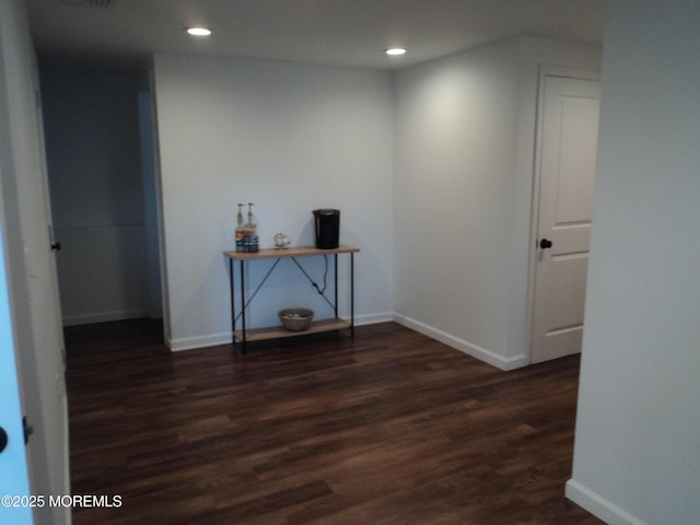 127 Hulick St, Long Branch, NJ 07740 - hall with recessed lighting, wood finished floors, and baseboards