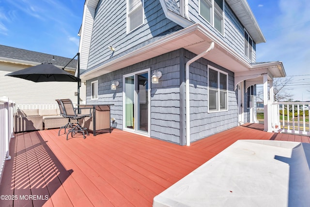 1204 River Rd, Belmar, NJ 07719 - view of wooden deck