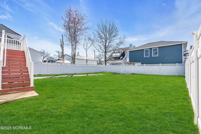 1204 River Rd, Belmar, NJ 07719 - view of yard with stairway