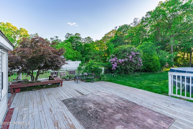 830 Atlantic City Blvd, Bayville, NJ 08721 - wooden terrace with a yard