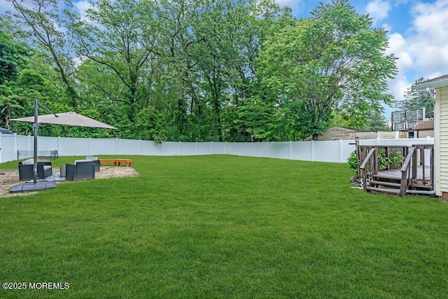 908 Green Grove Rd, Ocean Twp, NJ 07712 - view of yard featuring a deck