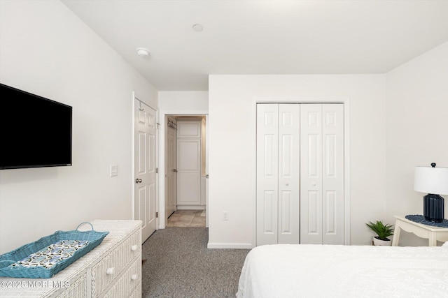 2033 Rte 35 Unit 3, Seaside Heights, NJ 08751 - bedroom with light carpet, a closet, and baseboards