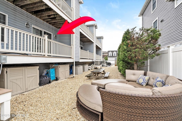 2033 Rte 35 Unit 3, Seaside Heights, NJ 08751 - view of patio / terrace with an outdoor living space
