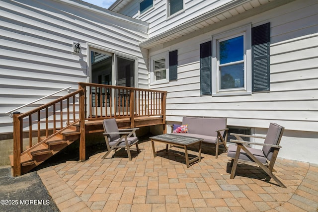 13 Poplar Ave, Fair Haven, NJ 07704 - view of patio featuring outdoor lounge area