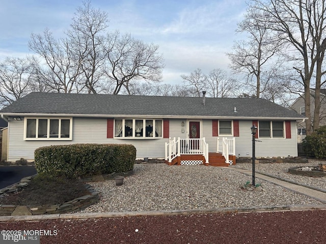 504 Windsor St, Forked River, NJ 08731 - ranch-style home with roof with shingles