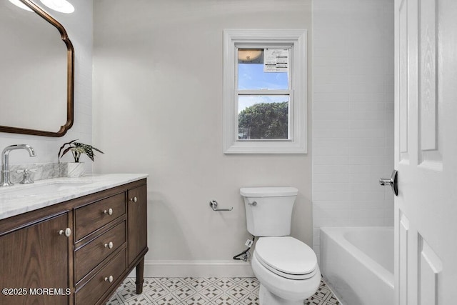85 Central Blvd, Brick, NJ 08724 - bathroom featuring vanity, baseboards, and toilet