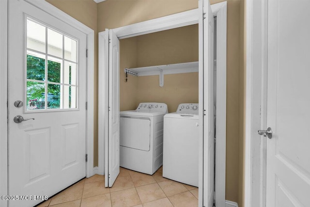 85 Main Bayway, Toms River, NJ 08753 - laundry room with separate washer and dryer and light tile patterned floors