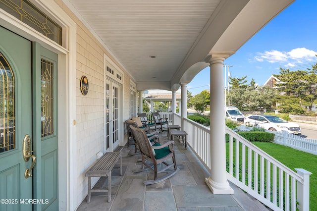 842 E Ave, Bay Head, NJ 08742 - porch featuring a yard