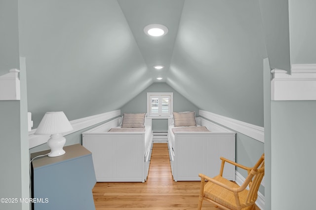 842 E Ave, Bay Head, NJ 08742 - interior space with light wood-style flooring and lofted ceiling