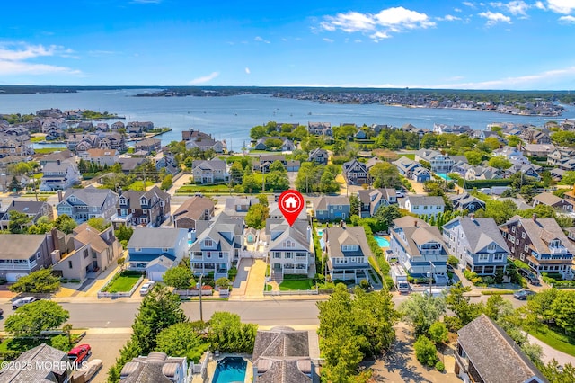 842 E Ave, Bay Head, NJ 08742 - aerial perspective of suburban area with a nearby body of water