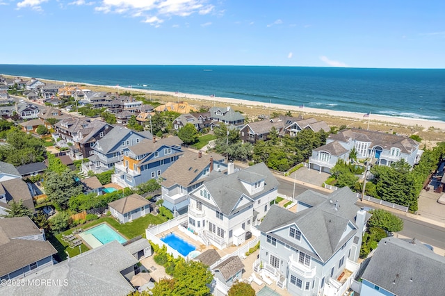 842 E Ave, Bay Head, NJ 08742 - aerial perspective of suburban area with expansive coastline and a pool