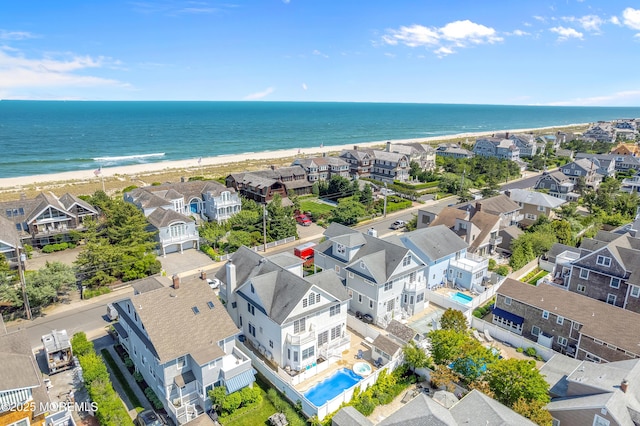 842 E Ave, Bay Head, NJ 08742 - aerial perspective of suburban area with waterfront with a beach and a pool