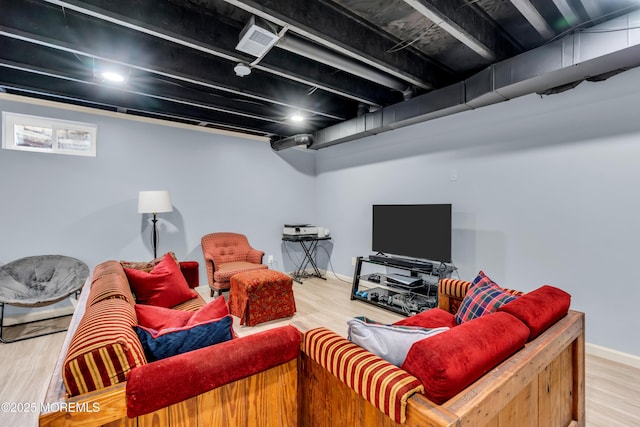 104 Plumstead Dr, Freehold, NJ 07728 - living room with wood finished floors and baseboards