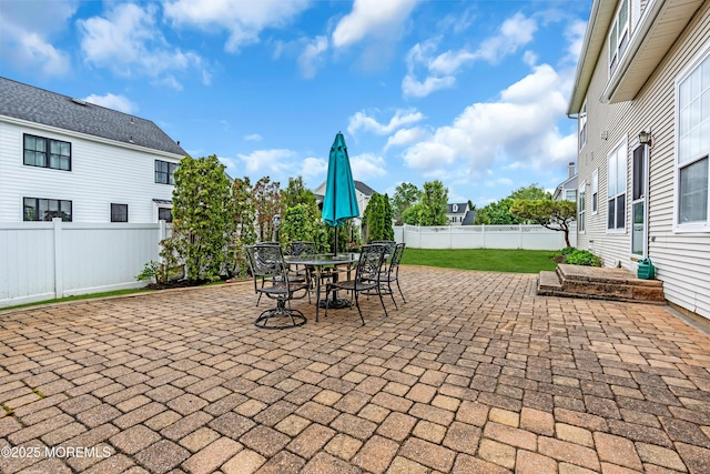104 Plumstead Dr, Freehold, NJ 07728 - fenced backyard featuring a patio and outdoor dining space