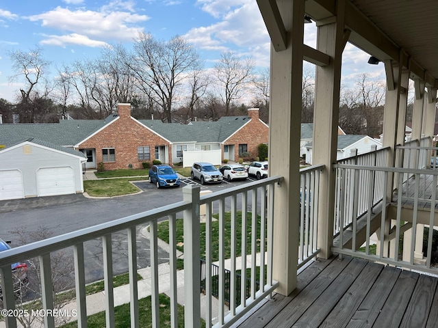35 Wycoff Way E Unit 35, East Brunswick, NJ 08816 - wooden porch featuring a residential view