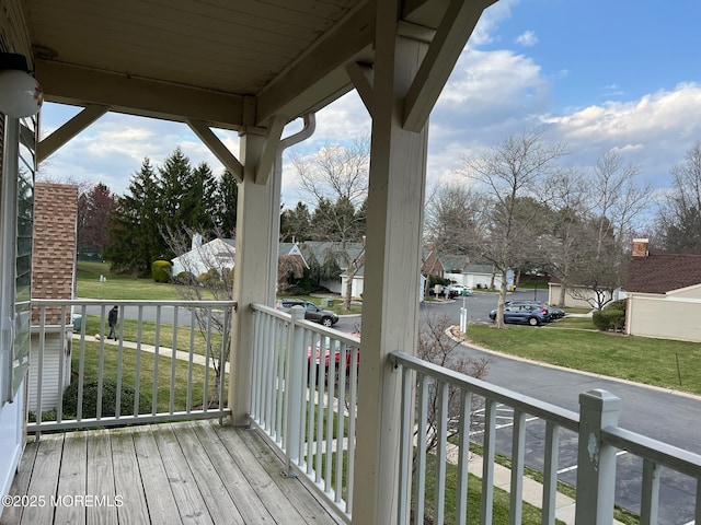 35 Wycoff Way E Unit 35, East Brunswick, NJ 08816 - porch featuring a yard and a residential view
