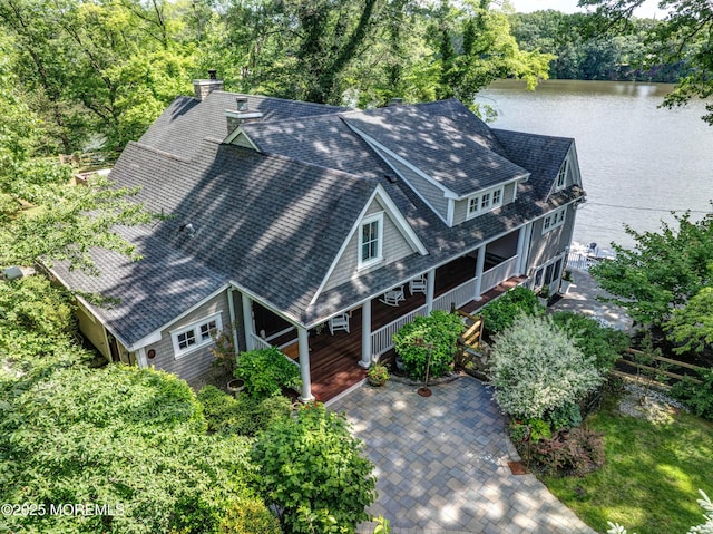 1 Beechwood Ter, Matawan, NJ 07747 - aerial view of property and surrounding area with a nearby body of water