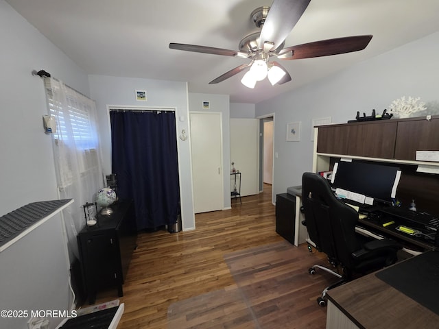 19 Fordham Rd, Jackson, NJ 08527 - office with ceiling fan and wood finished floors
