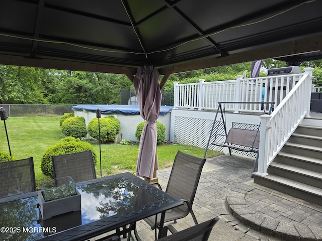 19 Fordham Rd, Jackson, NJ 08527 - view of patio / terrace with outdoor dining area and a deck