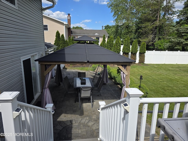 19 Fordham Rd, Jackson, NJ 08527 - view of patio / terrace featuring a gazebo and outdoor dining area