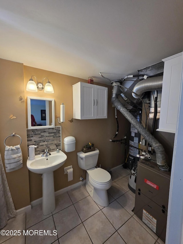 19 Fordham Rd, Jackson, NJ 08527 - bathroom with toilet, tile patterned flooring, baseboards, and a sink