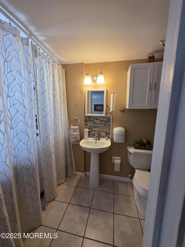 19 Fordham Rd, Jackson, NJ 08527 - full bathroom with toilet, tile patterned floors, baseboards, and a sink