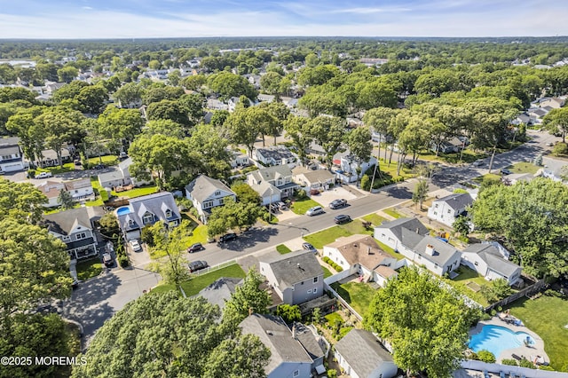 2419 Mallow St, Point Pleasant, NJ 08742 - aerial perspective of suburban area with a pool area