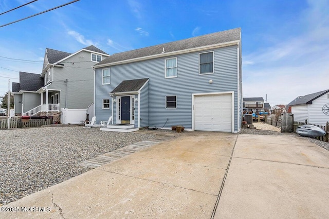 3 Drake Dr, Bayville, NJ 08721 - rear view of property with driveway, a garage, and central AC unit