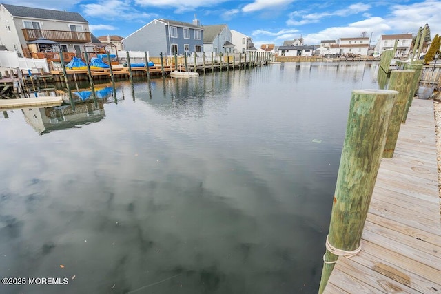 3 Drake Dr, Bayville, NJ 08721 - dock area featuring a residential view and a water view
