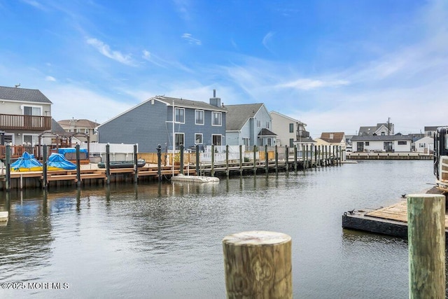 3 Drake Dr, Bayville, NJ 08721 - dock area featuring a residential view and a water view
