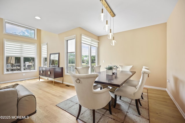 117 Sequoia Woods Ct, Holmdel, NJ 07733 - dining space with wood finished floors, baseboards, plenty of natural light, and recessed lighting