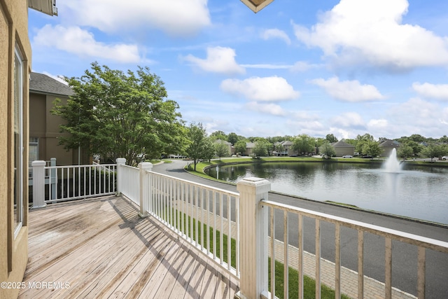 117 Sequoia Woods Ct, Holmdel, NJ 07733 - wooden terrace with a water view
