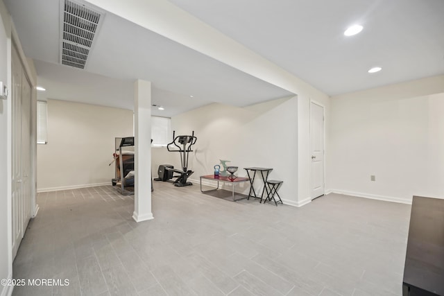 117 Sequoia Woods Ct, Holmdel, NJ 07733 - finished below grade area featuring recessed lighting and baseboards