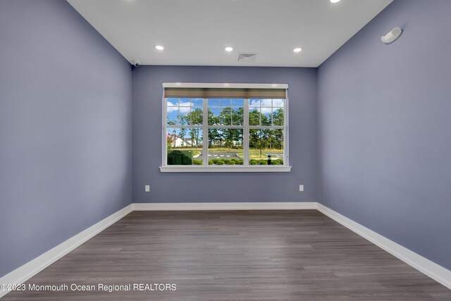 750 Lighthouse Dr Unit 1112, Barnegat, NJ 08005 - empty room with recessed lighting, baseboards, and wood finished floors