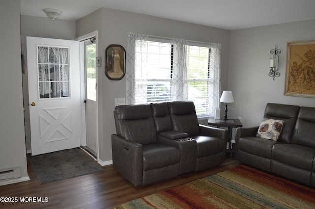 14 Ardsley Ave Unit 64, Whiting, NJ 08759 - living area with wood finished floors and baseboards