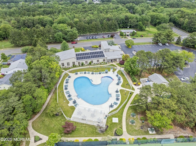 8 Carter Way, Brick, NJ 08723 - aerial view of property's location featuring a pool area