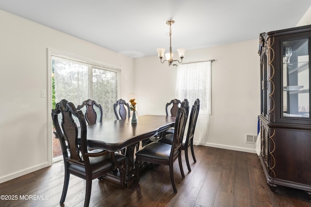 8 Carter Way, Brick, NJ 08723 - dining area with healthy amount of natural light, dark wood finished floors, and a chandelier