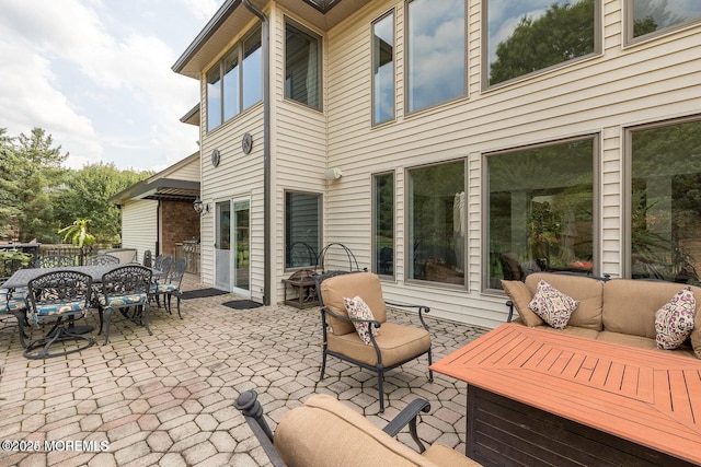 806 Turquoise Trl, Morganville, NJ 07751 - view of patio featuring outdoor dining space and an outdoor living space
