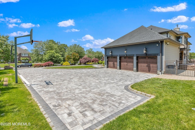806 Turquoise Trl, Morganville, NJ 07751 - garage featuring decorative driveway