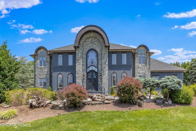 806 Turquoise Trl, Morganville, NJ 07751 - french country home with stone siding and stucco siding