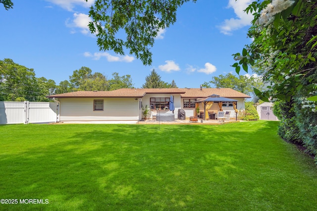 512 Highland Ter, Brick, NJ 08723 - back of house with a gazebo, a patio, and a gate