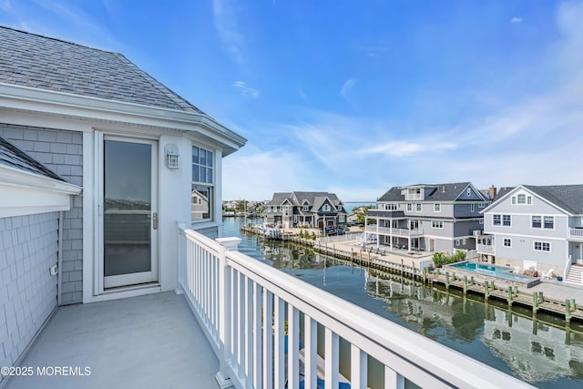 333 Barkentine Ln, Mantoloking, NJ 08738 - balcony with a residential view and a water view