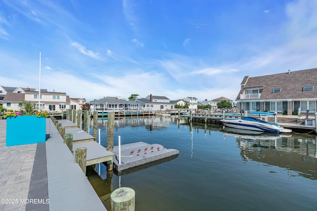 333 Barkentine Ln, Mantoloking, NJ 08738 - dock area featuring a residential view and a water view