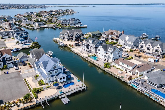 333 Barkentine Ln, Mantoloking, NJ 08738 - aerial perspective of suburban area with a nearby body of water