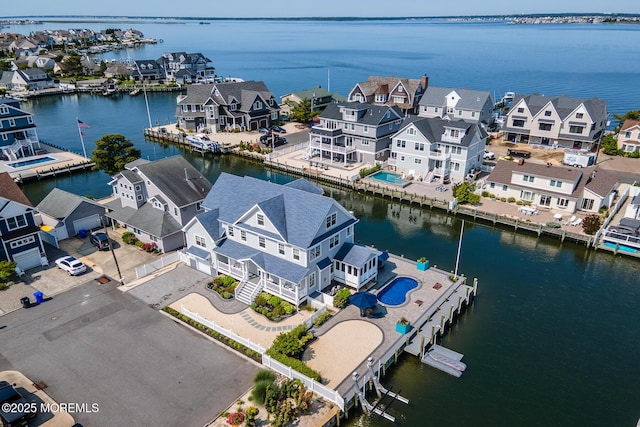 333 Barkentine Ln, Mantoloking, NJ 08738 - aerial perspective of suburban area featuring a large body of water