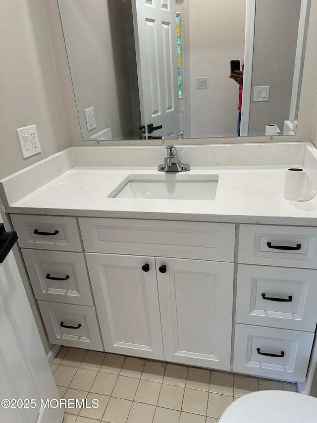 1508 Alpine Trl Unit 1508, Neptune Township, NJ 07753 - bathroom with vanity, tile patterned flooring, and toilet