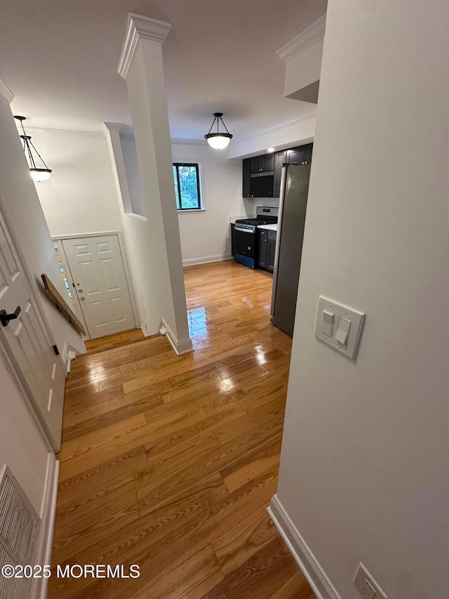 1508 Alpine Trl Unit 1508, Neptune Township, NJ 07753 - corridor featuring light wood finished floors and baseboards