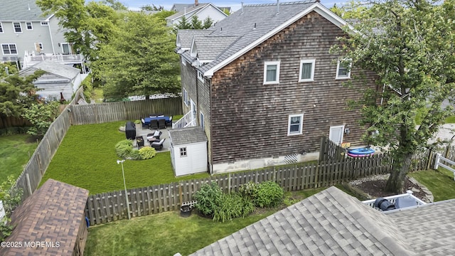 2117 Seagull Ter, Point Pleasant, NJ 08742 - view of side of home with outdoor lounge area and a patio area